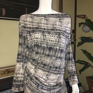 Abstract boho comfy ladies long blouse sexy animal freebird rustic
